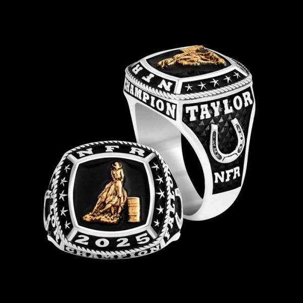 "Introducing our Champion Mens Custom Ring – a bold, personalized statement piece. Expertly crafted from 925 Sterling Silver and finished with high-quality enamel, this ring is designed to capture attention and honor your hard-earned achievements. It